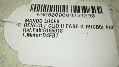 MANDO LUCES, RENAULT, CLIO II FASE II (B/CB0)