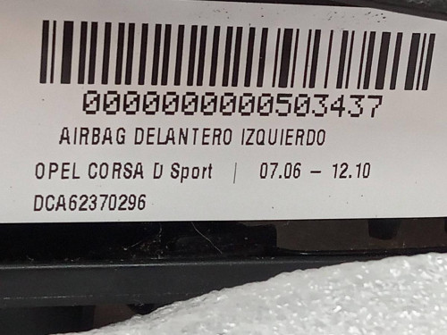  AIRBAG DELANTERO IZQUIERDO, OPEL, CORSA D 