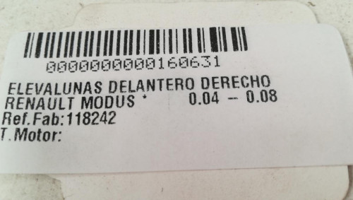  ELEVALUNAS DELANTERO DERECHO 