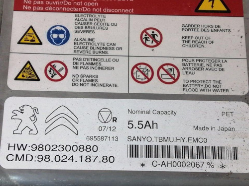  BATERIA, PEUGEOT, 3008 