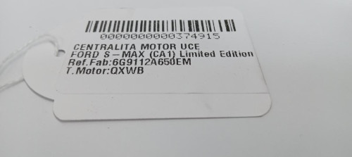  CENTRALITA MOTOR UCE, FORD, S-MAX (CA1) 