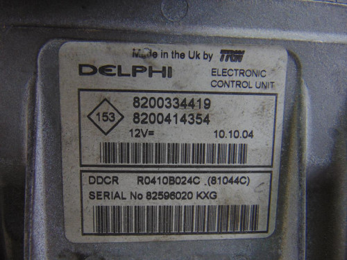  CENTRALITA MOTOR UCE, RENAULT, MEGANE II CLASSIC BERLINA 