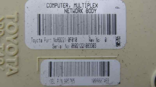 CAJA RELES / FUSIBLES TOYOTA COROLLA VERSO (R1) 