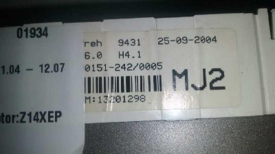 MANDO CALEFACCION / AIRE ACONDICIONADO, OPEL, ASTRA H BERLINA