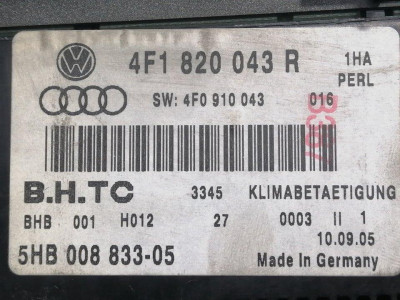 MANDO CLIMATIZADOR, AUDI, A6 BERLINA (4F2)