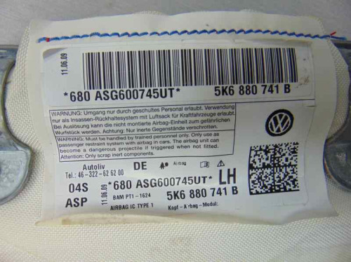  AIRBAG CORTINA DELANTERO IZQUIERDO 