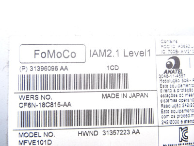 SISTEMA AUDIO / RADIO CD, VOLVO, V60 FAMILIAR