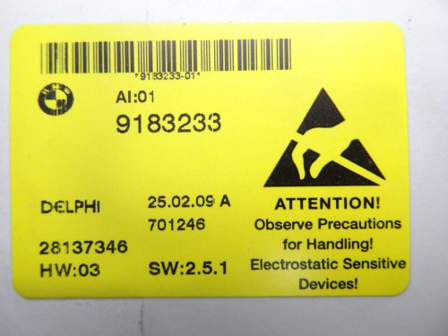 MODULO ELECTRONICO, BMW, SERIE 5 BERLINA (E60)