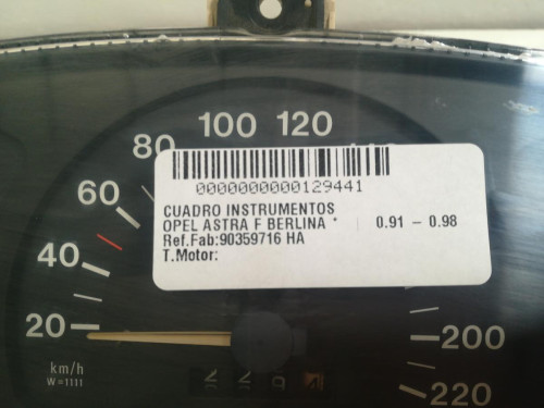  CUADRO INSTRUMENTOS 