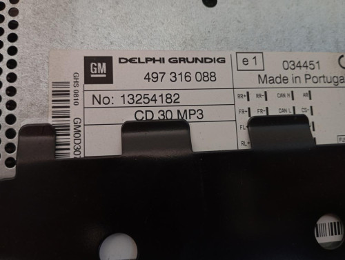 SISTEMA AUDIO / RADIO CD Opel CORSA D 