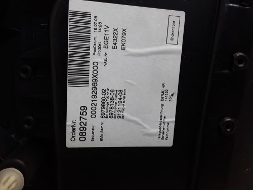 GUARNECIDO PUERTA TRASERA DERECHA BMW SERIE 1 BERLINA (E81/E87) 