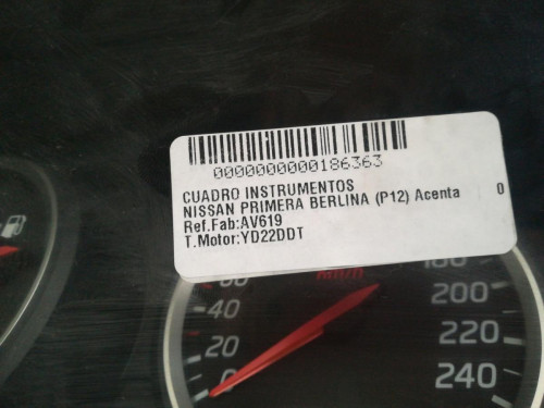  CUADRO INSTRUMENTOS Nissan PRIMERA BERLINA (P12) 