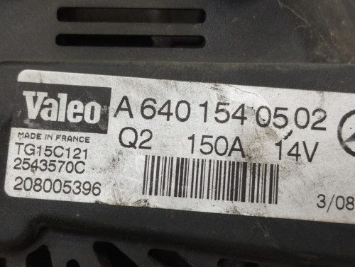  ALTERNADOR MERCEDES-BENZ CLASE A (BM 169) 