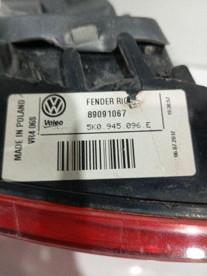 PILOTO TRASERO DERECHO, VOLKSWAGEN, GOLF VI (5K1)(10.2008)