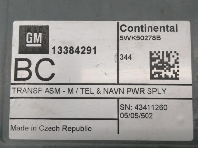 MODULO ELECTRONICO, OPEL, ASTRA J BERLINA 5P