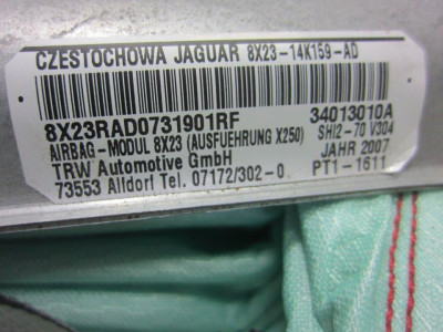 AIRBAG CORTINA DELANTERO DERECHO, JAGUAR, XF