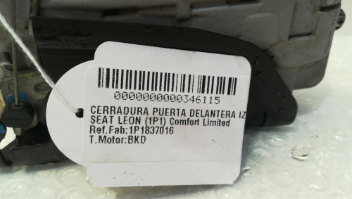  CERRADURA PUERTA DELANTERA IZQUIERDA, SEAT, LEON (1P1) 