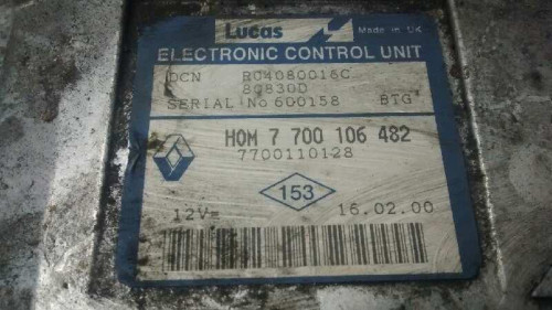  CENTRALITA MOTOR UCE, RENAULT, TRAFIC I 