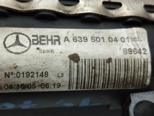 RADIADOR AGUA Mercedes-Benz VITO FURGÓN (639) 