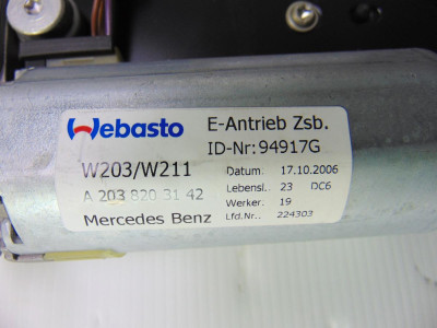 TECHO ELECTRICO, MERCEDES-BENZ, CLS (BM 219)