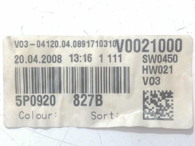 CUADRO INSTRUMENTOS, SEAT, ALTEA XL (5P5)