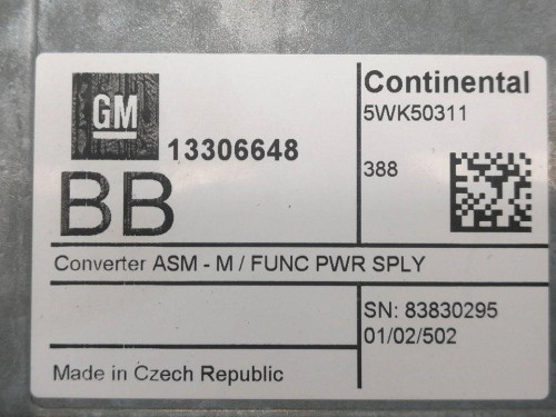  MODULO ELECTRONICO, OPEL, ASTRA K BERLINA 5P 