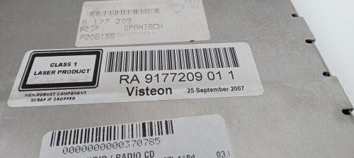 SISTEMA AUDIO / RADIO CD BMW SERIE 1 BERLINA (E81/E87) 