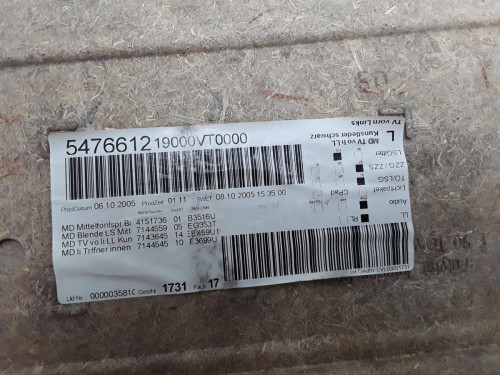 GUARNECIDO PUERTA DELANTERA IZQUIERDA BMW SERIE 3 BERLINA (E90) 