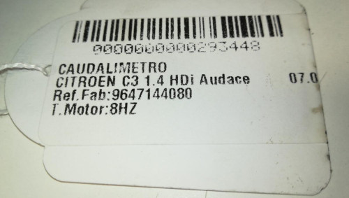  CAUDALIMETRO CITROEN C3 