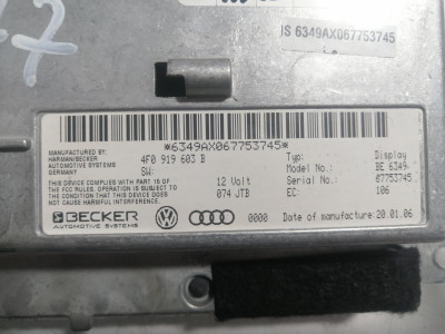 PANTALLA MULTIFUNCION, AUDI, A6 BERLINA (4F2)