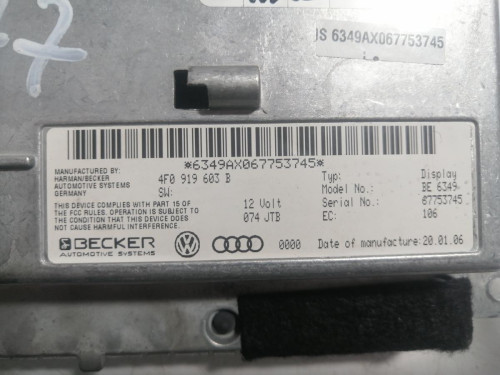  PANTALLA MULTIFUNCION, AUDI, A6 BERLINA (4F2) 