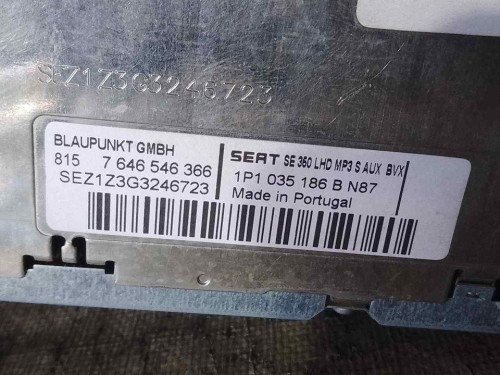 SISTEMA AUDIO / RADIO CD Seat LEON (1P1) 