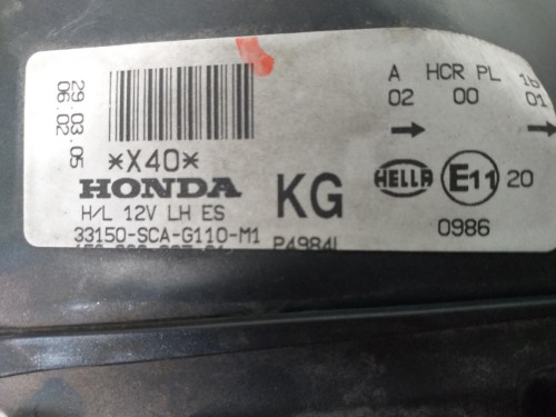  FARO IZQUIERDO, HONDA, CR-V (RD8) 
