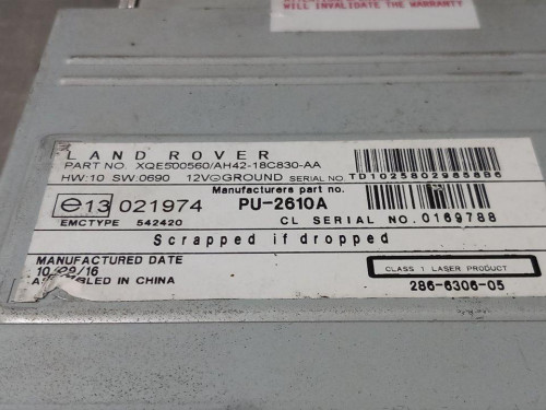  SISTEMA AUDIO / RADIO CD, LAND ROVER, RANGE ROVER (LM) 