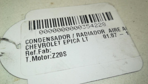 CONDENSADOR / RADIADOR AIRE ACONDICIONADO Chevrolet EPICA 