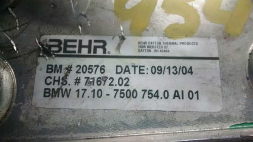  RADIADOR ACEITE BMW SERIE X5 (E53) 