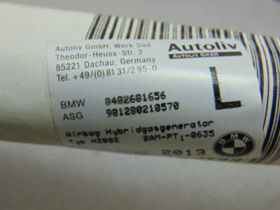 AIRBAG CORTINA DELANTERO IZQUIERDO, BMW, SERIE 3 BERLINA (E46)