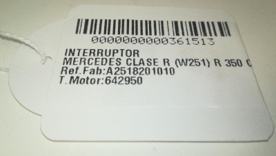 INTERRUPTOR, MERCEDES-BENZ, CLASE R (BM 251)