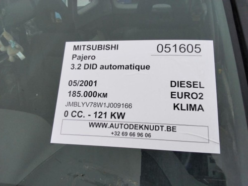  MITSUBISHI MONTERO (V80/V90) 