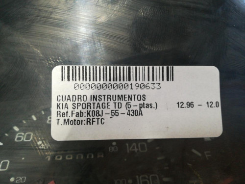  CUADRO INSTRUMENTOS KIA SPORTAGE 