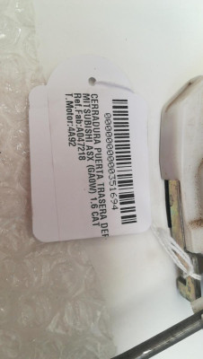 CERRADURA PUERTA TRASERA DERECHA, MITSUBISHI, ASX (GA0W)