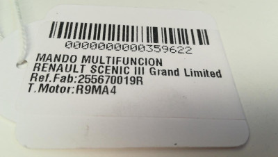 MANDO MULTIFUNCION, RENAULT, SCENIC III (JZ)