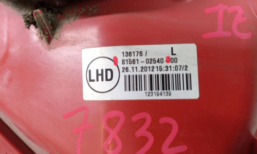  PILOTO TRASERO IZQUIERDO, TOYOTA, AURIS (E15) 