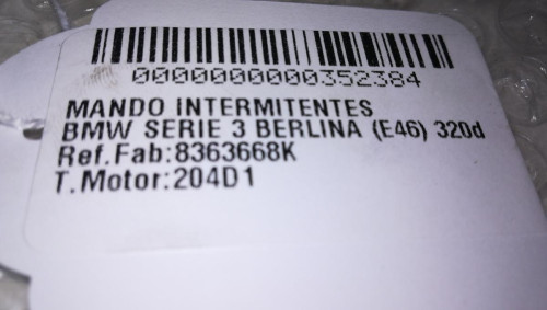 MANDO INTERMITENTES BMW SERIE 3 BERLINA (E46) 