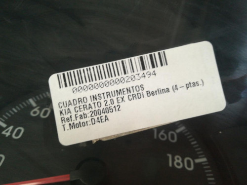 CUADRO INSTRUMENTOS KIA CERATO (LD) 