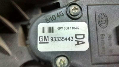 POTENCIOMETRO PEDAL, OPEL, MERIVA