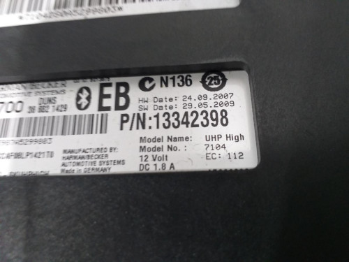  MODULO ENCENDIDO OPEL INSIGNIA BERLINA 