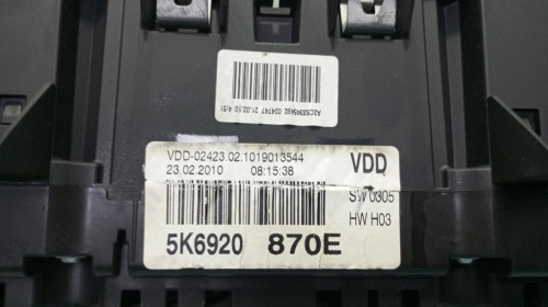 CUADRO INSTRUMENTOS VOLKSWAGEN GOLF VI (5K1)(10.2008) 