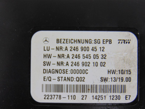  MODULO ELECTRONICO MERCEDES-BENZ CLASE A (BM 176) 