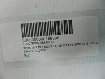 ELECTROVENTILADOR, TOYOTA, RAV4 (A2)